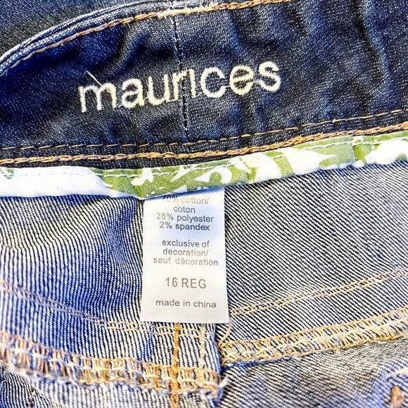 Maurices Women's Straight Leg Jeans - Dark Blue - Picture 6 of 6